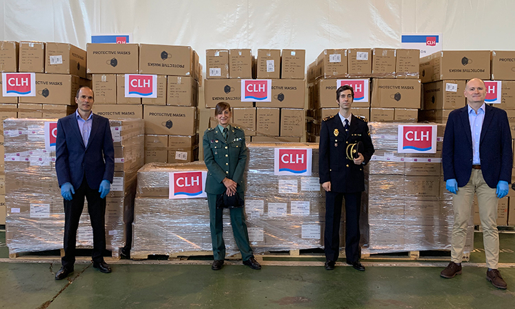 Grupo CLH dona un millón de euros en material de uso sanitario