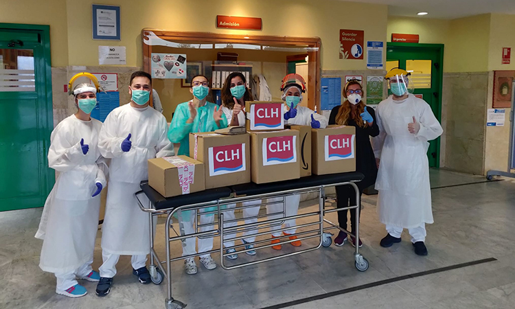 Grupo CLH dona material no sanitario a 21 hospitales y 9 residencias
