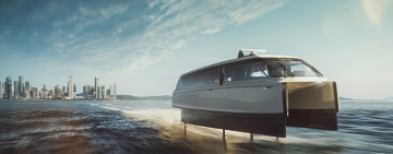 El ferry eléctrico Candela surcando las aguas de Estocolmo