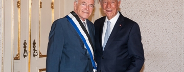 Isidro Fainé y Marcelo Rebelo de Sousa