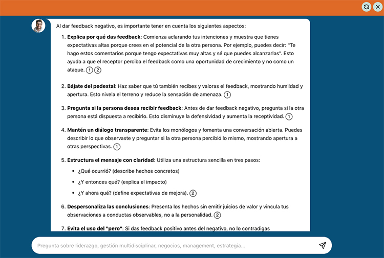 news chatbot feedbacknegativo