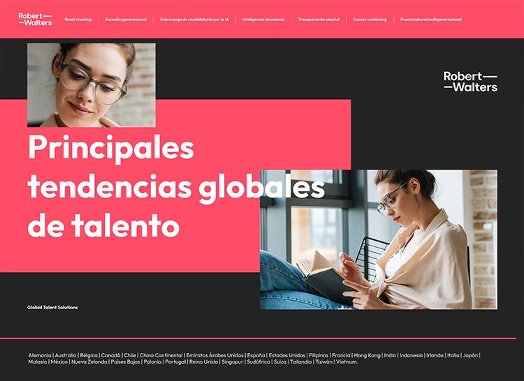 "Principales tendencias globales de talento 2026", de Robert Walters.