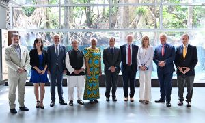 Foto de familia de representantes de Cooperación Internacional de la Fundación la Caixa