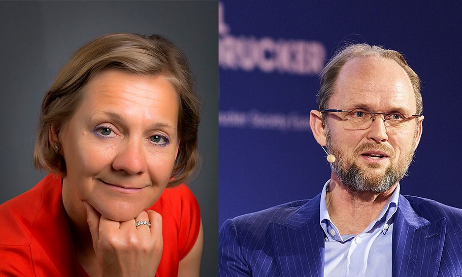 Liisa Välikangas y Johan Roos