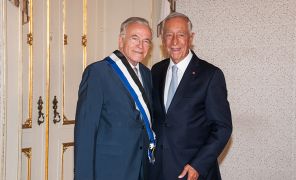 Isidro Fainé y Marcelo Rebelo de Sousa